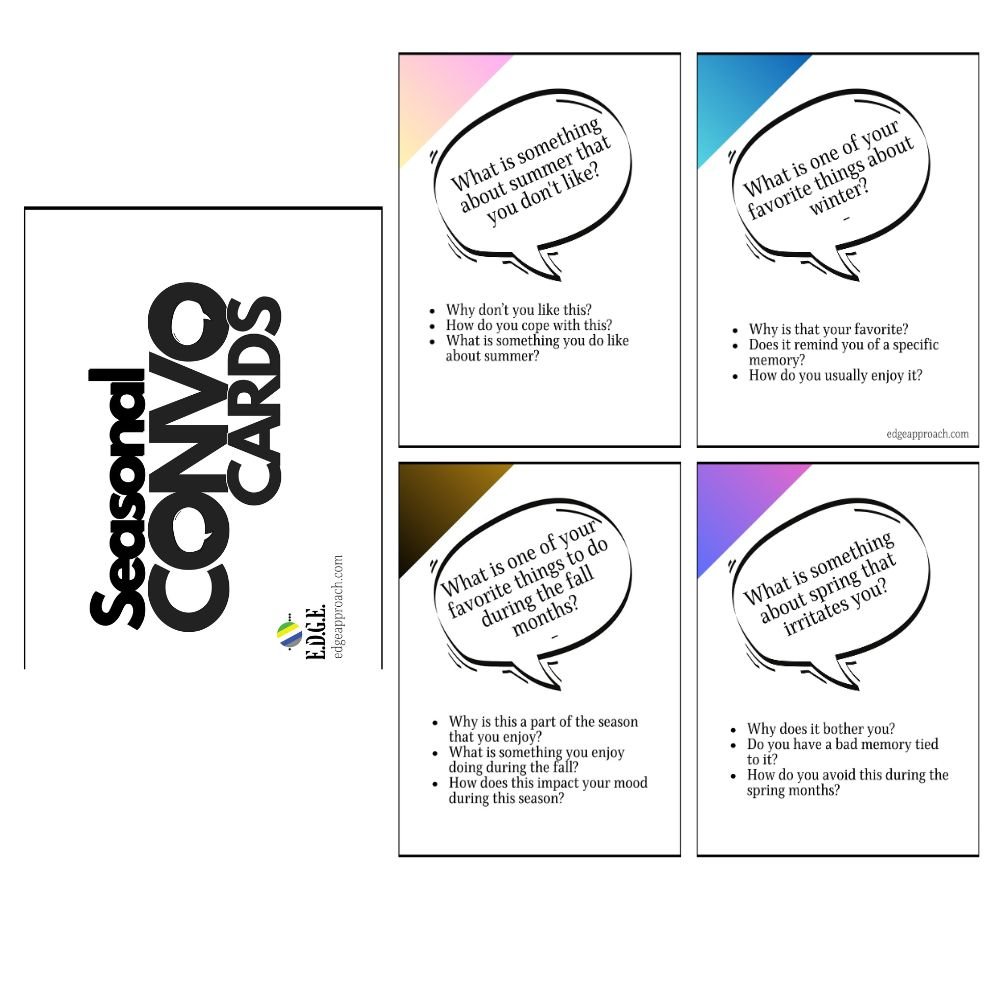Seasonal EDGE Convo Cards